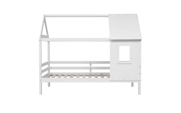 White Wooden Nature Treehouse Bed Frame